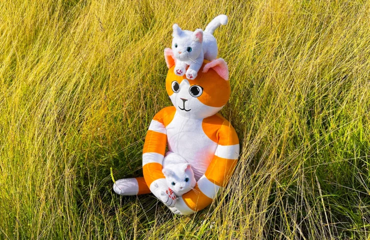 Orwa and Wumi, Fimico's unique hug toy and posable toy, designed to hug & be hug.