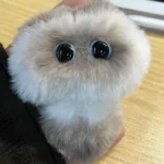 Handmade Fluffy Miniature Cat Plush Keychain - Mewmie Cat