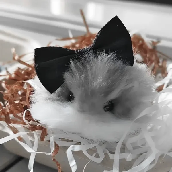 Handmade Chenille Stem Pancake Hamster Plush - Hamie Hamster