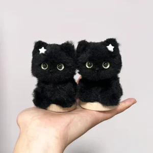 Handmade Chenille Stem Starry Kitty Plush – Meowgic Cat