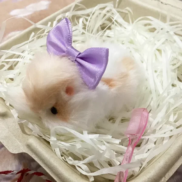 Handmade Chenille Stem Pancake Hamster Plush - Hamie Hamster