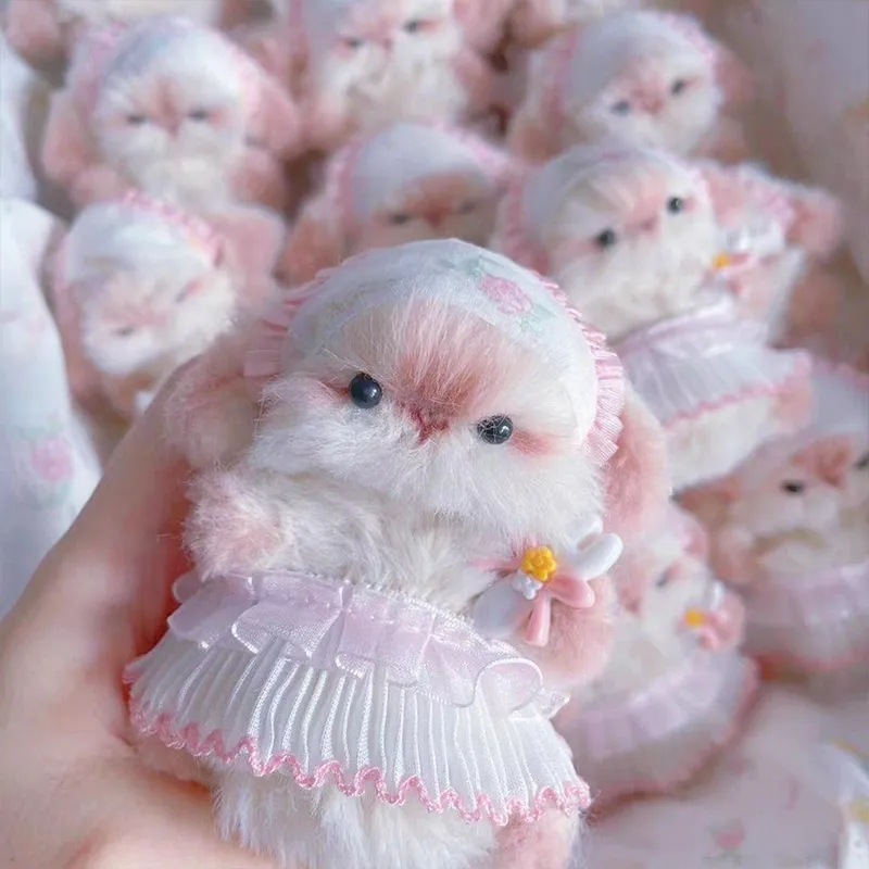 Handmade Chenille Stem Housework Rabbit Plush - Bunnie Rabbit