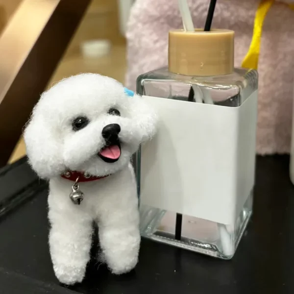 Handmade Wool Chenille Stem Miniature Poodle Plush - Dodo Dog
