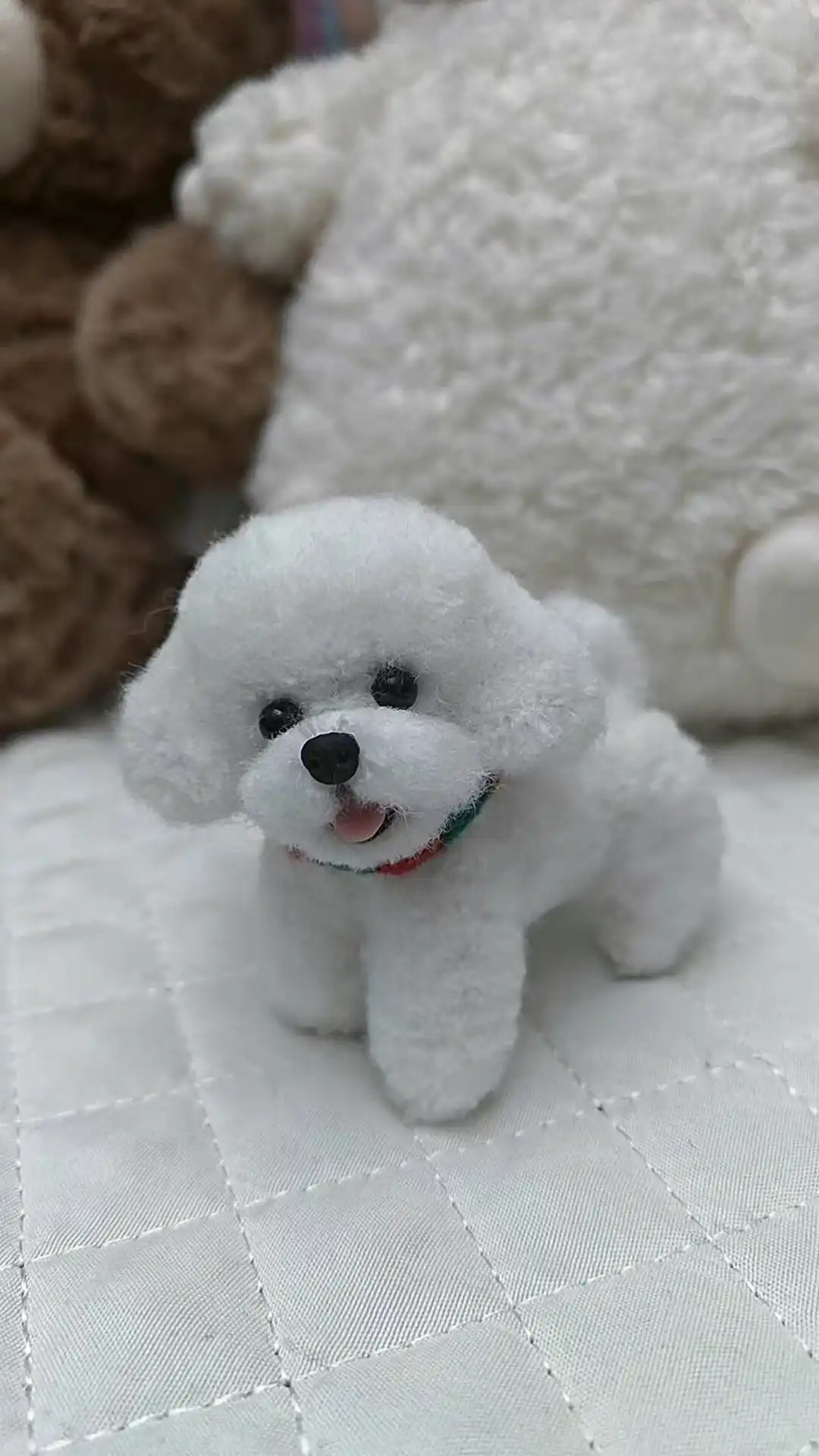 Handmade Wool Chenille Stem Miniature Poodle Plush - Dodo Dog photo review