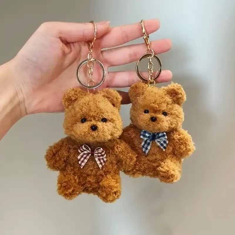 Handmade Chenille Stem Bowtie Bear Plush - Tedd Teddy Bear