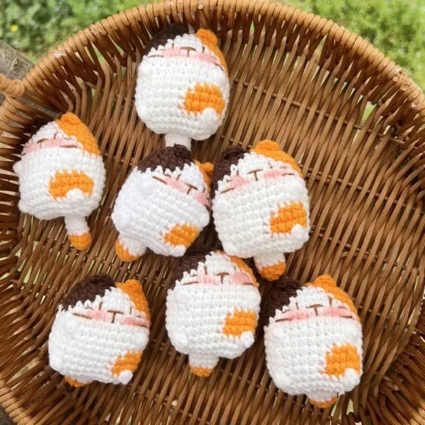Handmade Crochet Calico Cat Miniature Kitten