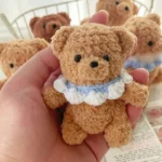 Handmade Crochet Collar Teddy Bear