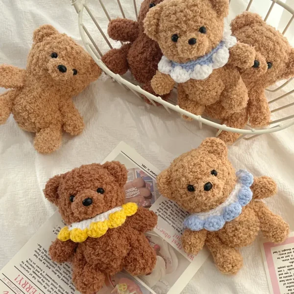 Handmade Crochet Collar Teddy Bear