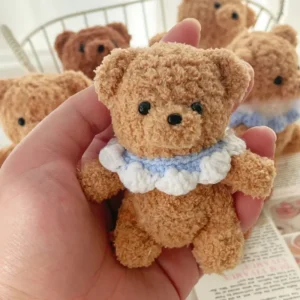 Handmade Crochet Collar Teddy Bear
