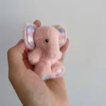 Handmade Fluffy Stuffed Little Elephant Plush - Elma Elephant