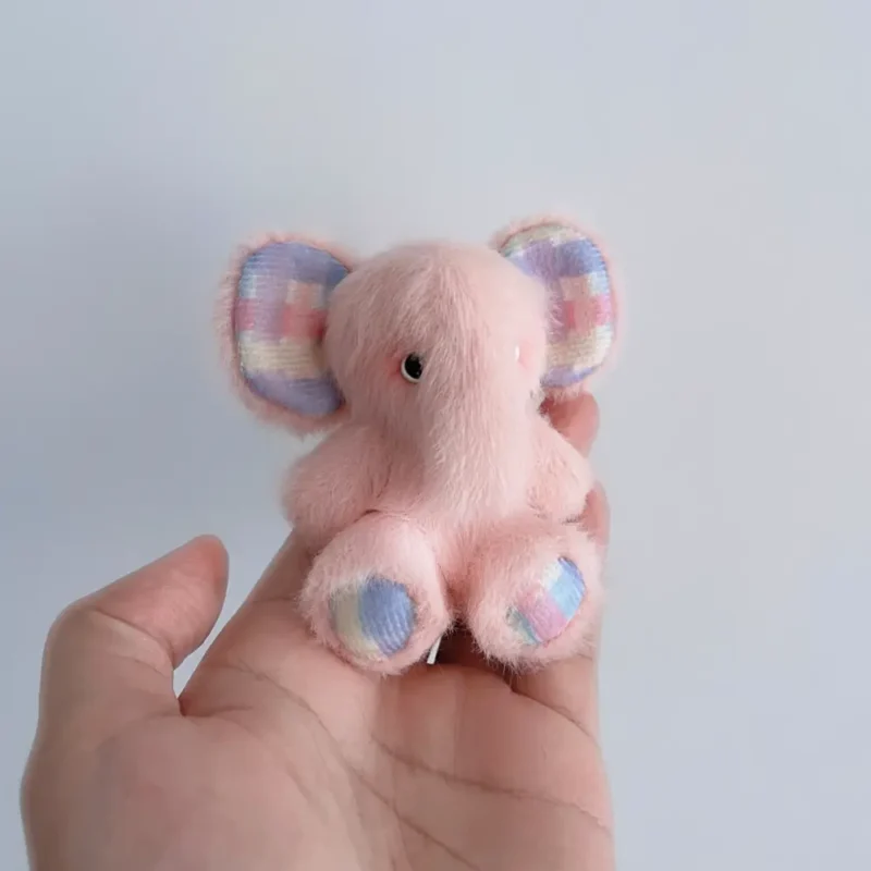 Handmade Fluffy Elephant Plush - Elma Elephant