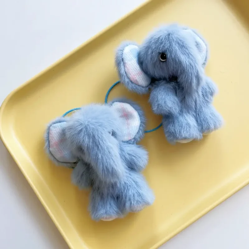Handmade Fluffy Elephant Plush - Elma Elephant