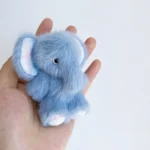 Handmade Fluffy Stuffed Little Elephant Plush - Elma Elephant