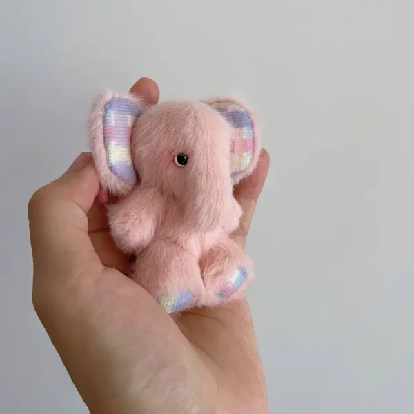 Handmade Fluffy Stuffed Little Elephant Plush - Elma Elephant