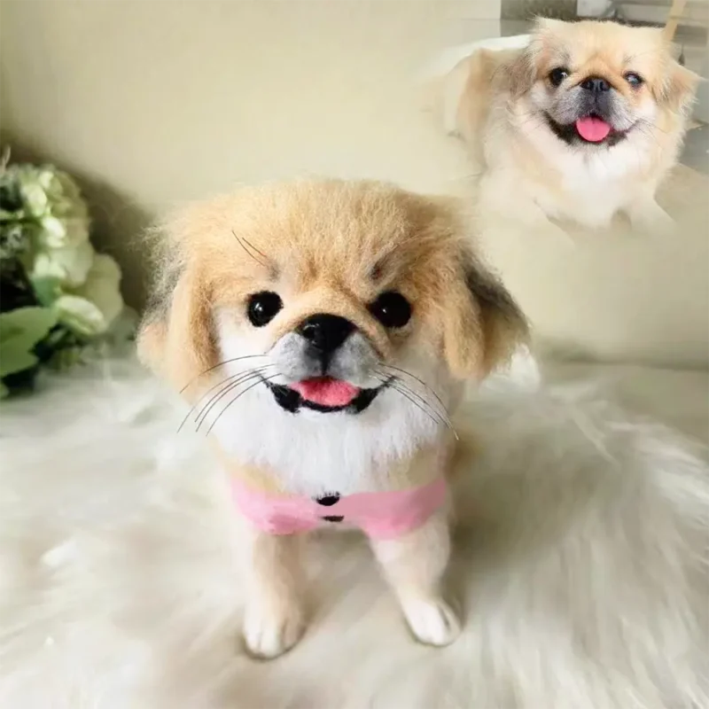 Custom Pet Clone Wool Felt Stuffed Animal Service