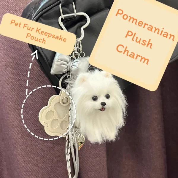 Handmade Mini Pomeranian Companion Charm - Guli Dog