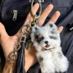 Handmade Mini Border Collie Companion Charm - Royi Dog