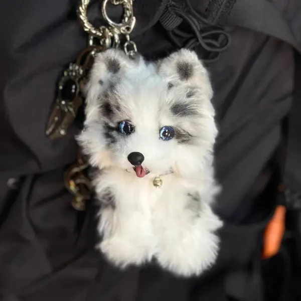 Handmade Mini Border Collie Companion Charm - Royi Dog