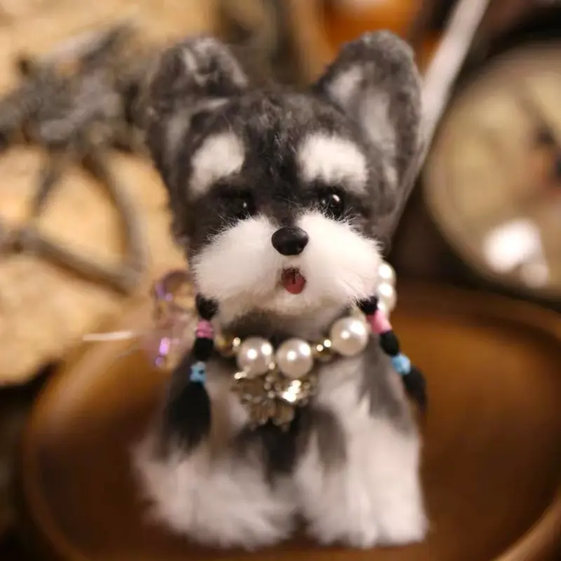 Handmade Mini Schnauzer Plush - Anka Dog