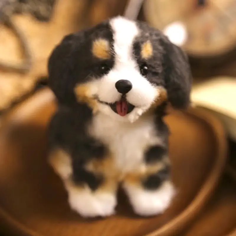 Peluche mini bouvier bernois faite main - Bonal Dog