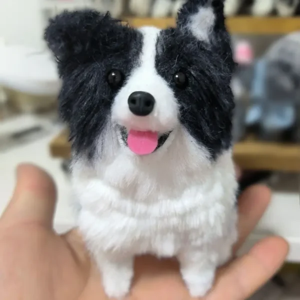 Handmade Mini Border Collie Plush - Boco Dog