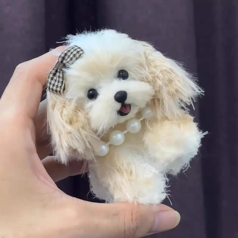 Handmade Mini Maltese Plush - Miata Dog