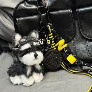Handmade Mini Schnauzer Companion Charm - Sania Dog