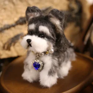 Handmade Mini Schnauzer Plush - Anka Dog