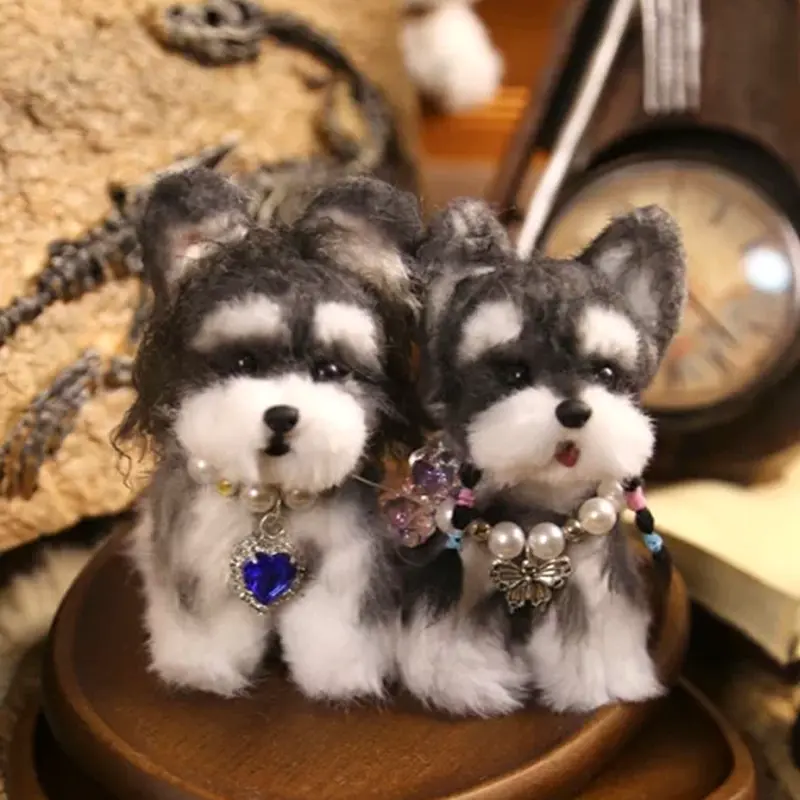 Handmade Mini Schnauzer Plush - Anka Dog