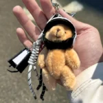 Handmade Sports Helmet Bear Charm