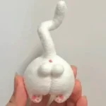 Handmade Needle Felted Cat Butt Charm
