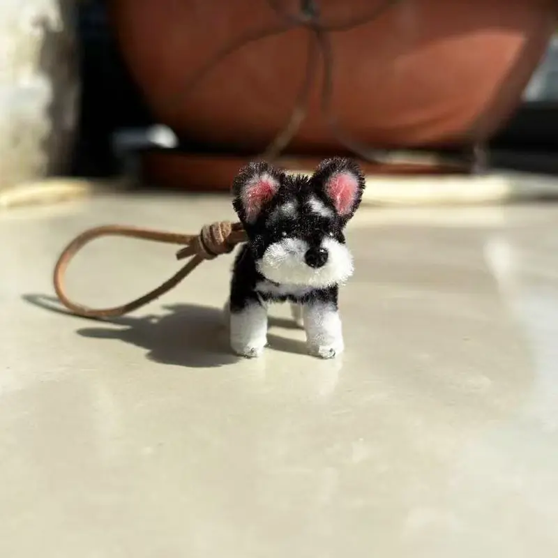 Micro Handmade Schnauzer Plush