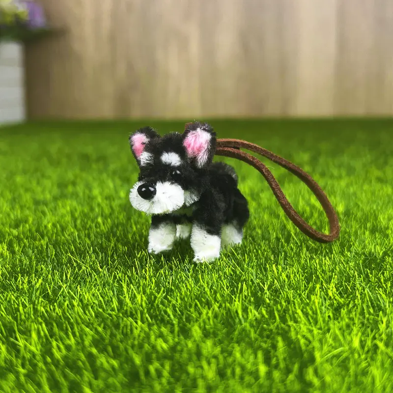 Micro Peluche Schnauzer hecho a mano