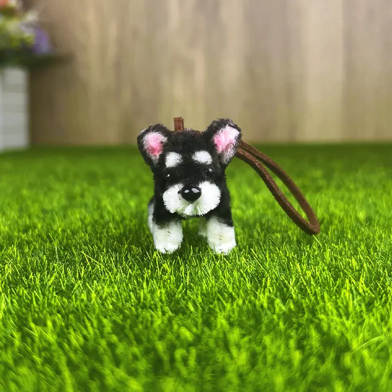 Micro Peluche Schnauzer hecho a mano