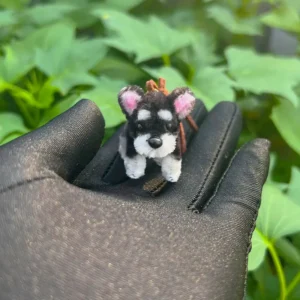Micro Peluche Schnauzer hecho a mano