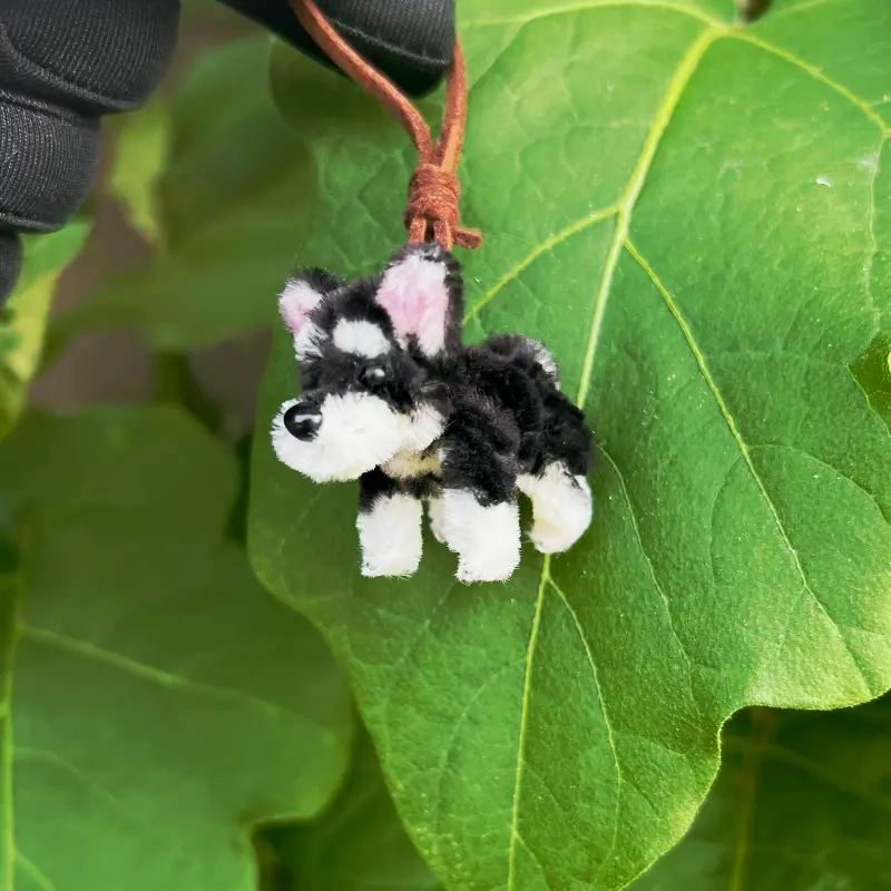 Micro Peluche Schnauzer hecho a mano